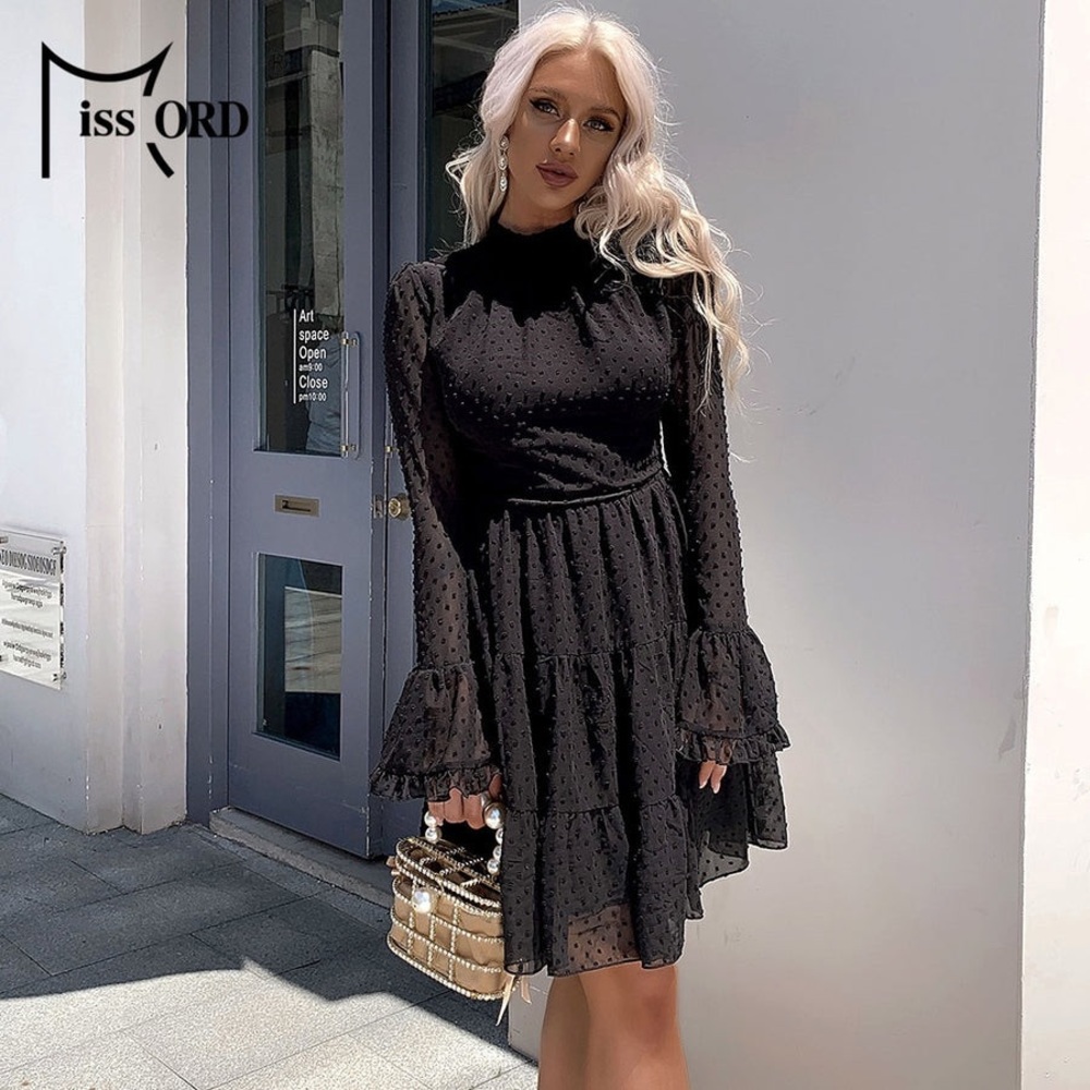Miss Ord • Women’s Textured Dot Mini Dress • Size Small